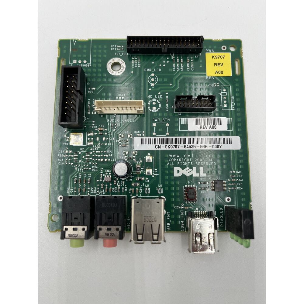 Dell K9707 Front USB Audio Firewire Board Panels CN-0K9707